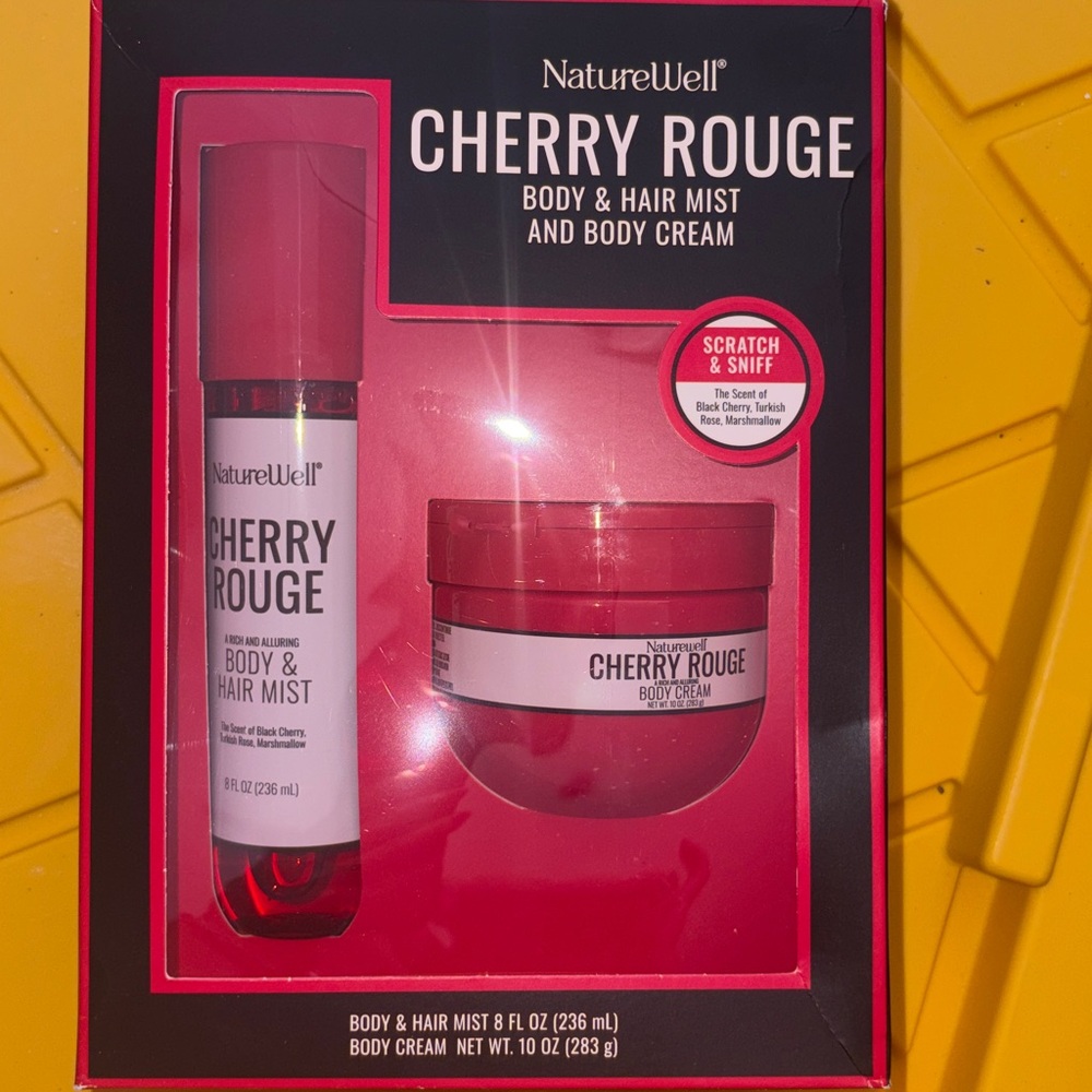 🌴NatureWell Cherry Rouge Body & Hair Mist and Body Cream Kit